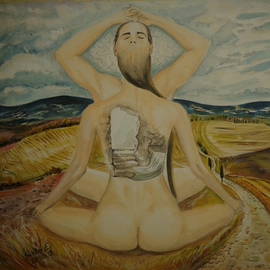 Esztella Sandor Artwork Satori, 2014 Watercolor, Meditation
