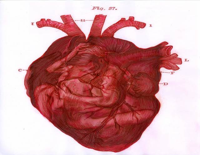Artist Stephen Mead. 'Hearts Merging 10' Artwork Image, Created in 2019, Original Photography Mixed Media. #art #artist