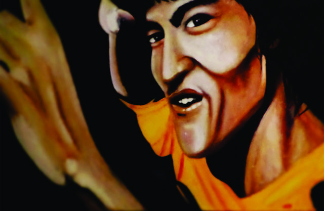 Artist Steve Meyerholz. 'Bruce Lee' Artwork Image, Created in 2019, Original Drawing Pencil. #art #artist