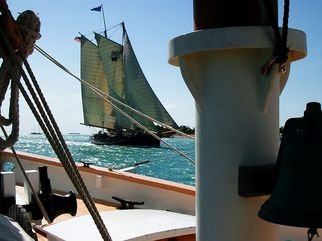 Steve Scarborough: 'Tall ships passing', 2015 Digital Photograph, Yachting. boats, water, beach, tall ships, Key West ...