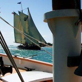 Steve Scarborough: 'Tall ships passing', 2015 Digital Photograph, Yachting. Artist Description: boats, water, beach, tall ships, Key West ...