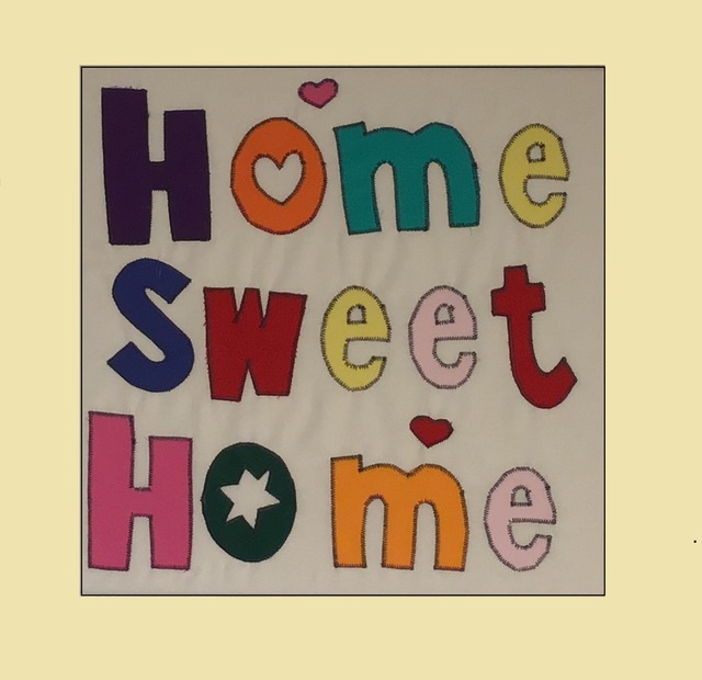 Artist Stich-stich Gmbh. 'Home Sweet Home' Artwork Image, Created in 2019, Original Painting Other. #art #artist