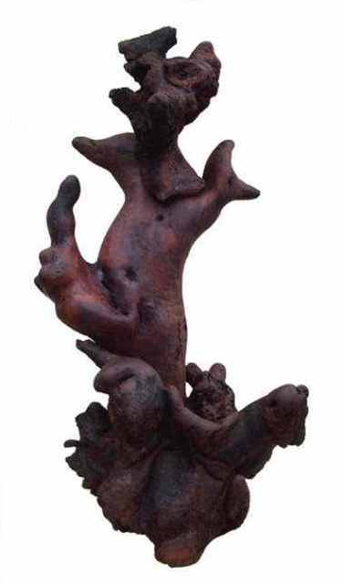 Artist Daryl Stokes. 'Wolf Phantom' Artwork Image, Created in 2010, Original Sculpture Wood. #art #artist