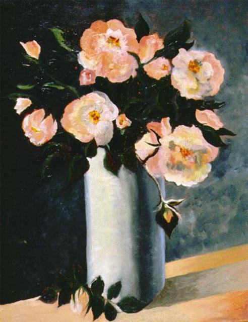 Artist Storm Hammond. 'Flowers' Artwork Image, Created in 2000, Original Painting Oil. #art #artist