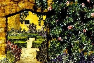 Storm Hammond: 'Garden Entrance', 2018 Oil Painting, Landscape. 