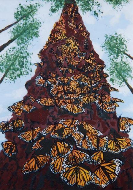 Artist Storm Hammond. 'Monarch Migration' Artwork Image, Created in 2004, Original Painting Oil. #art #artist