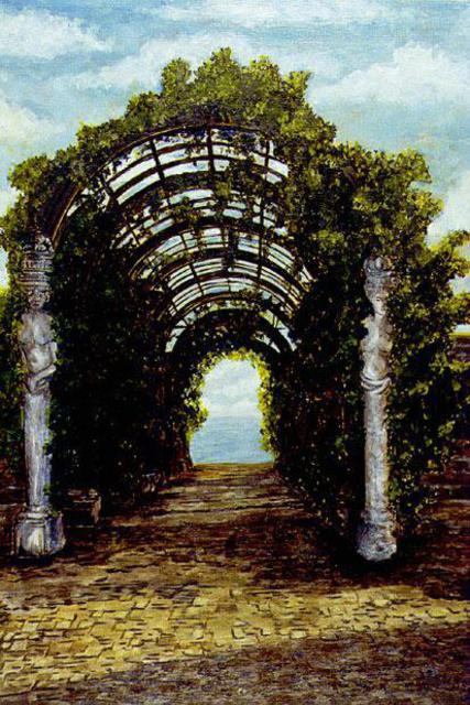 Artist Storm Hammond. 'Rubens Garden' Artwork Image, Created in 1998, Original Painting Oil. #art #artist