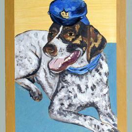 Storm Hammond: 'Tugg', 2003 Oil Painting, Animals. Artist Description: This is a portrait of Tugg. I was commissioned to paint him by his owners. I welcome commisions and assess the work on an individual basis. Pet portraits are done from photographs. E- mail me. ...