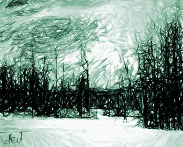 Artist neil maizels. 'Eden In Snow' Artwork Image, Created in 2000, Original Other. #art #artist