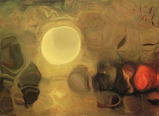 Artist neil maizels. 'Glowing Night' Artwork Image, Created in 2003, Original Other. #art #artist
