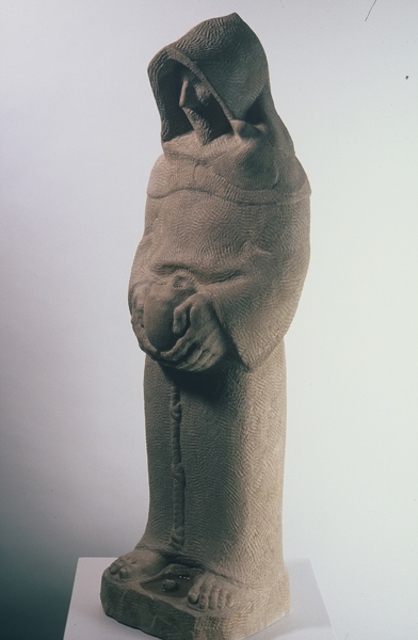 Jon-Joseph Russo  'Saint Francis', created in 2020, Original Sculpture Sandstone.