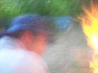Suzanne Delorme: 'feu23', 2019 Color Photograph, Nature. Mouvement and fire...