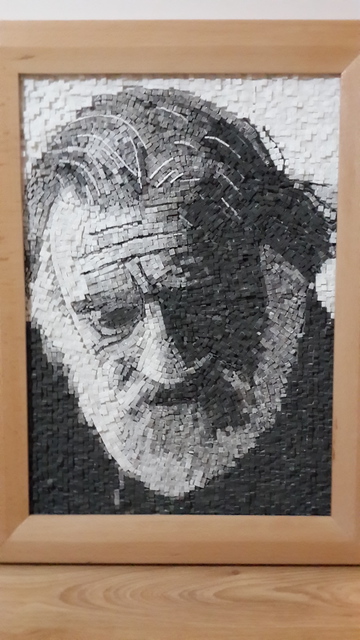 Suat Dursun  'Mosaic Portrait Of Can Yucel', created in 2013, Original Mosaic.