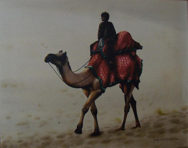 Sudipta Karmakar  'Rajasthan Series 6', created in 2013, Original Watercolor.