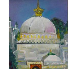 Ajmal Maharaj: 'the sufi sanctuary ', 2008 Acrylic Painting, Culture. Artist Description:  expresses the sufisanctuary in image. ...