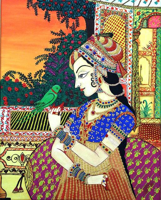 Sumaya Asath  'An Evening Of The Princess', created in 2018, Original Painting Acrylic.