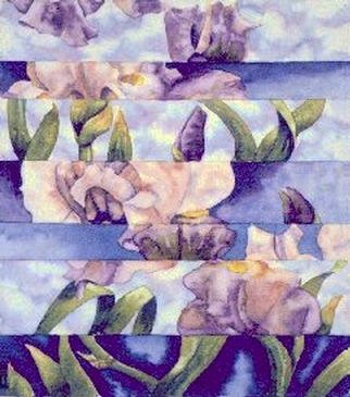 Sue Mohr: 'Iris', 1995 Watercolor, Floral. 