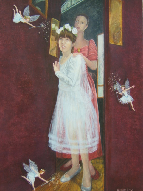 Suzan Fox  'Beguiled Ballerina', created in 2007, Original Painting Tempera.