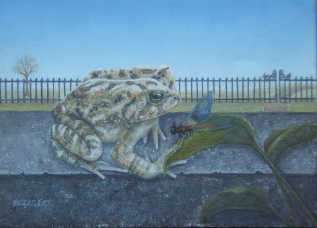 Suzan Fox  'Damsel In Distress', created in 2007, Original Painting Tempera.