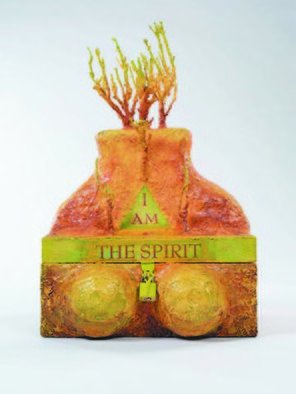 Suzanne Benton: 'Spirit of Hope Secret Future Work', 2002 Mixed Media Sculpture, undecided.   France, still life, art history, mixed media, multilayers, multicultural Locked until the year 2000, never opened, collage        Spirit of Hope Secret Future Work, mixed media, open in 2013  ...