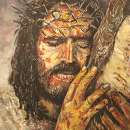 Jesus Taking The Cross, Iuliana Sava