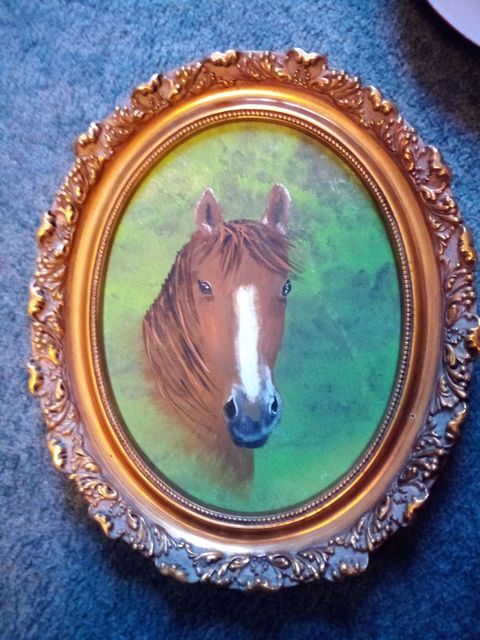 Sybil Fulk  'Brown Horse', created in 2020, Original Painting Acrylic.