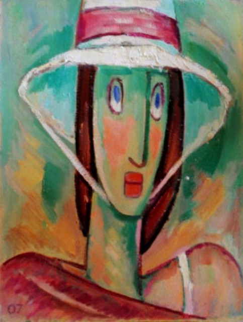 Najmaddin Huseynov  'Woman', created in 2007, Original Watercolor.
