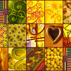 jaune collage By Tamarra Tamarra
