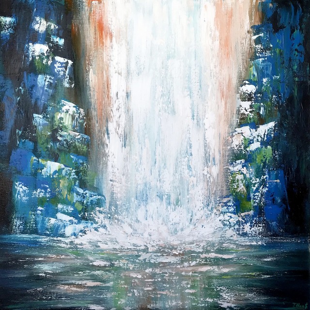 Tanya  Hansen  'Free Flow', created in 2020, Original Painting Acrylic.