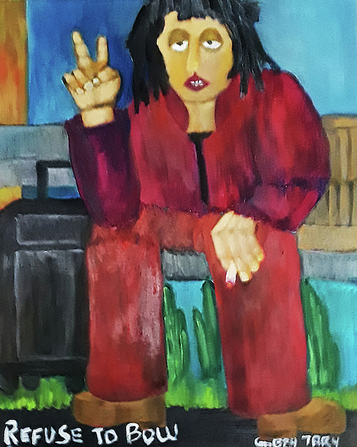 Artist Gabby Tary. 'Refuse To Bow' Artwork Image, Created in 2019, Original Painting Acrylic. #art #artist