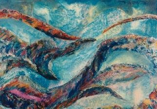 Tary Socha: 'Light Between the Waves', 1997 Acrylic Painting, Undecided. Abstraction of light shimmering between flowing waves. Acrylic on canvas. ...