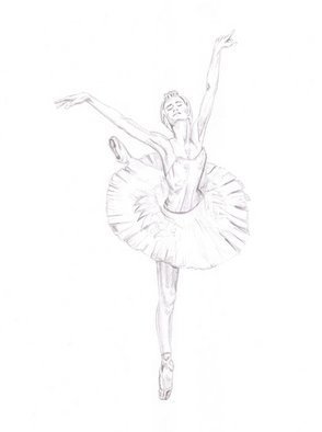 Tracey Carmen: 'Pencil Drawing from Swan Lake ballet', 2007 Pencil Drawing, Dance.      An original pencil drawing of Swan lake ballet    ...