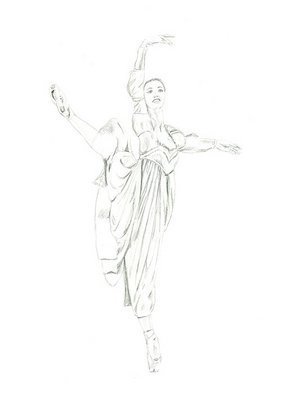 Tracey Carmen: 'Pencil Drawing of Juliet', 2007 Pencil Drawing, Dance.    An original pencil drawing of Juliet from the ballet, Romeo & Julet  ...