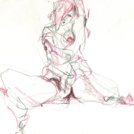 Giffin Ted: 'boxed in soul', 2014 Pencil Drawing, Figurative. 