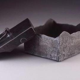 Ted Schaal: 'The Meadow By Moonlight', 2007 Bronze Sculpture, Landscape. Artist Description:  Bronze keepsake box with lanscape reliefs on four sides.  Has a removable lid with ring handle.  Only one left in the edition...