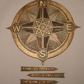 compass rose with solstice markers By Ted Schaal