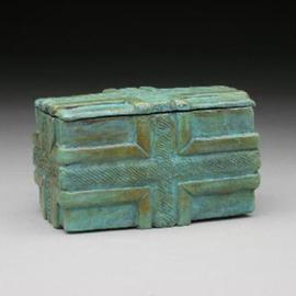 Ted Schaal: 'ribbon box', 2005 Bronze Sculpture, Meditation. Artist Description:  This box is a place for special objects. When you place an object in here you elevate its station in your life to the sacred. This decorative bronze keepsake box has a brilliant surface on the inside. Please allow 2 months for delivery if not in stock....
