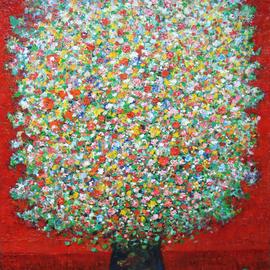 Temo Svirely: 'bouquet', 2013 Oil Painting, Floral. 