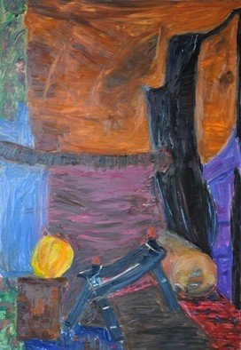 Teresa Kwiatkowska: 'Composition 4', 2009 Oil Painting, Abstract Figurative. 