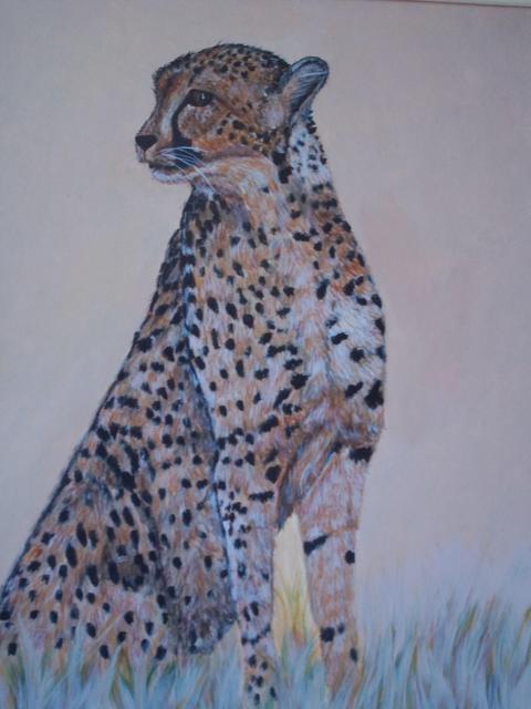 Teresa Peterson  'Cheetah', created in 2005, Original Painting Ink.