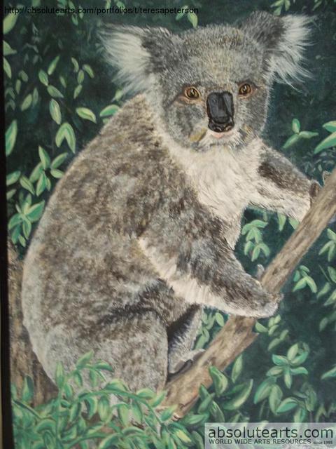 Teresa Peterson  'Koal Bear', created in 2005, Original Painting Ink.
