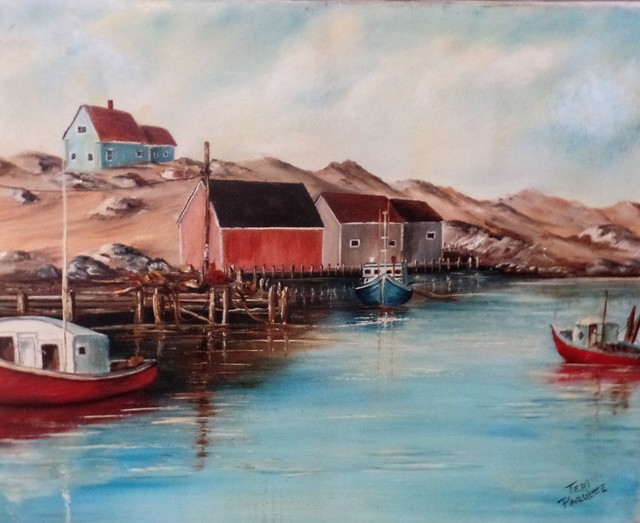 Teri Paquette  'Near Peggys Cove', created in 2020, Original Watercolor.