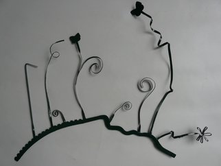 St�phane Terri�re: 'sans titre', 2009 Mixed Media Sculpture, undecided.    elements de balai a gazon, acier, glycero  ...