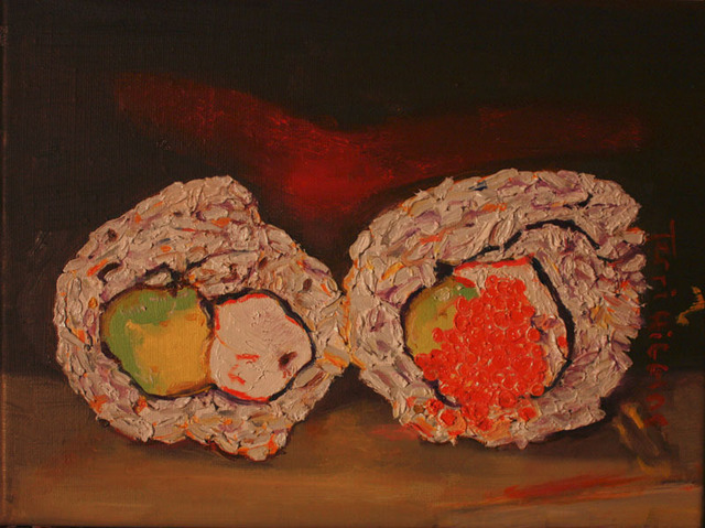 Terri Higgins  'Sushi', created in 2012, Original Watercolor.