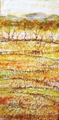 T.e. Siewert: 'across the field', 2015 Other, Abstract. encaustic , encaustic landscape...