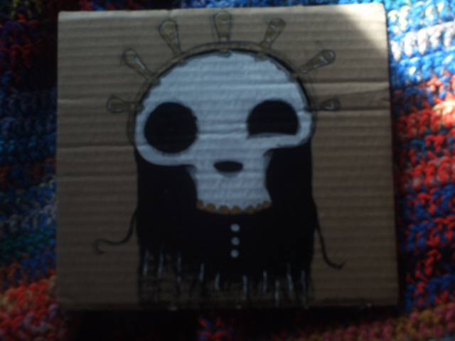 Artist David Calvillo. 'Lord Shiny Skull Head' Artwork Image, Created in 2011, Original Other. #art #artist