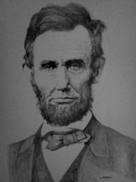 Artist Adam Burgess. 'Lincoln' Artwork Image, Created in 2013, Original Digital Print. #art #artist