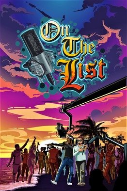 Eddie Warner: 'on the list book cover', 2020 Digital Art, Music. This is the Official On The List Book Cover, a book about two best friends who make their dreams come true in a dream come true ending with a twist 