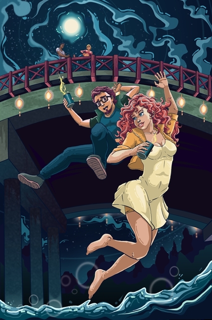 Eddie Warner  'The Bridge Scene On The List', created in 2020, Original Digital Art.