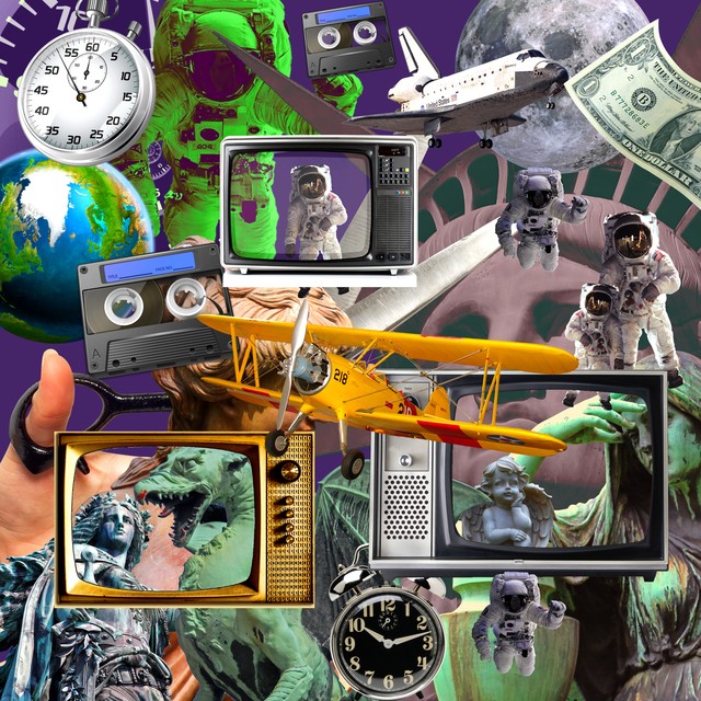 Otis Porritt  'A Matter Of Time', created in 2021, Original Collage.